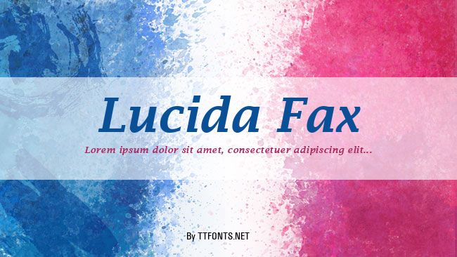 Lucida Fax example
